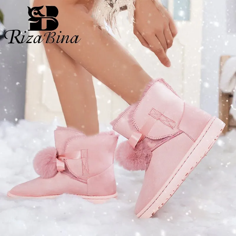 RIZABINA Women Fashion Sweet Colors Plush Fur Winter Snow Boots Daily Flats Thick Bottom Round Toe Keep Warm Boots Size 36-40
RIZABINA Women Fashion Sweet Colors Plush Fur Winter Snow Boots Daily Flats Thick Bottom Round Toe Keep Warm Boots Size 36-40