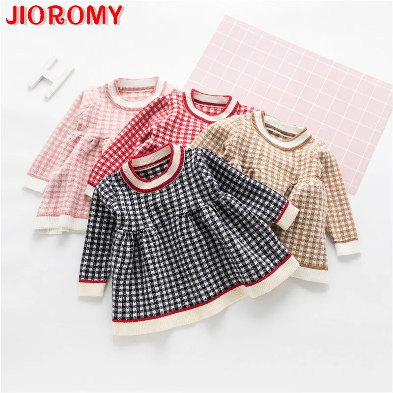 Girl Plaid knitted sweater 2019 autumn and winter wear new baby sweater skirt hair M11
Girl Plaid knitted sweater 2019 autumn and winter wear new baby sweater skirt hair M11