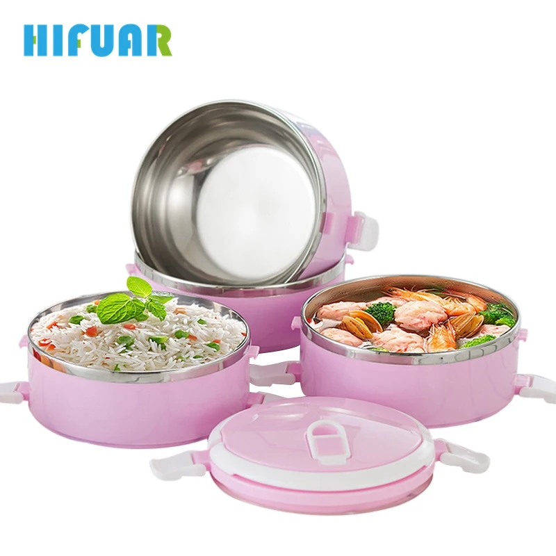Hifuar Lunch Box Stainless Steel Multi Layers Portable Thermal Bento Boxes For Picnic Hiking Food Storage Kitchen Accessories
Hifuar Lunch Box Stainless Steel Multi Layers Portable Thermal Bento Boxes For Picnic Hiking Food Storage Kitchen Accessories