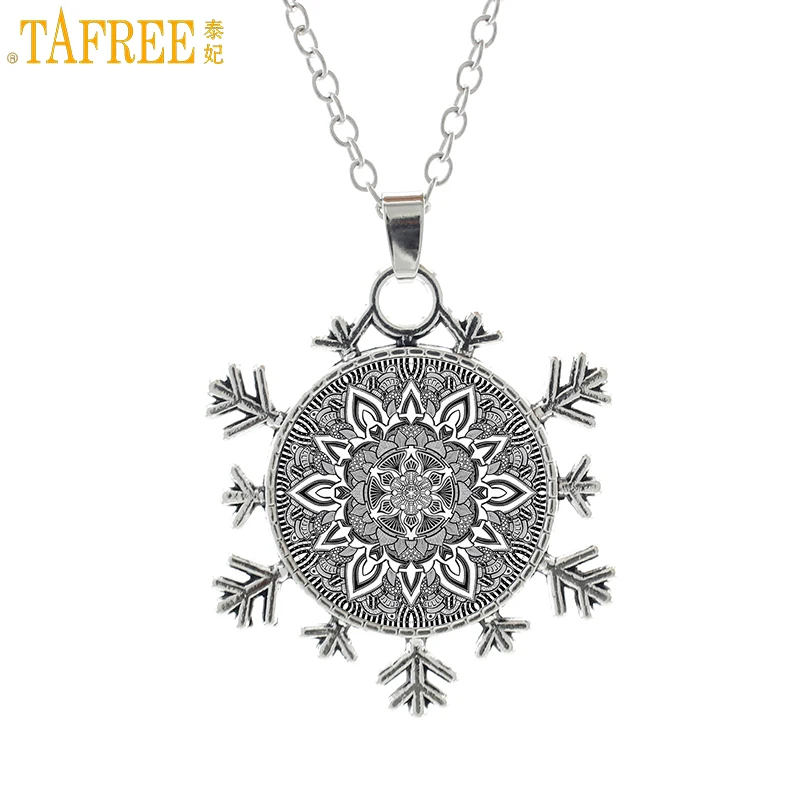 TAFREE high quality handmake buddhist lotus mandala chain necklace vintage religious women charm snowflake pendant jewelry CT342
TAFREE high quality handmake buddhist lotus mandala chain necklace vintage religious women charm snowflake pendant jewelry CT342