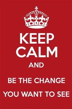 Custom Wall Decor Keep Clam Poster Be The Change You Want To See In The World Wall Paper Make Change Wall Sticker Size 50x75cm)
Custom Wall Decor Keep Clam Poster Be The Change You Want To See In The World Wall Paper Make Change Wall Sticker Size 50x75cm)