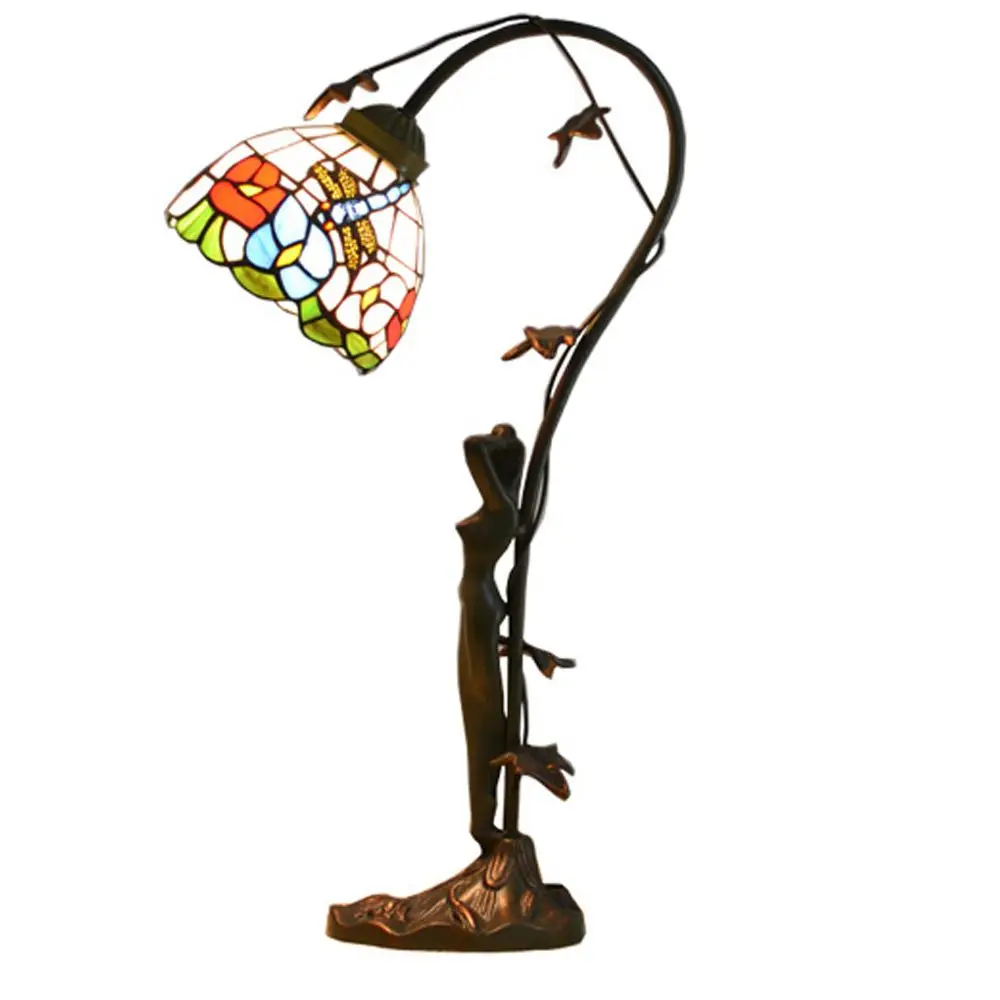 Tiffany Colorful Shade Bedroom Bedsides Table Light Mediterranean European Resin Beauty Sculpture Base Study Room Desk Lamp
Tiffany Colorful Shade Bedroom Bedsides Table Light Mediterranean European Resin Beauty Sculpture Base Study Room Desk Lamp