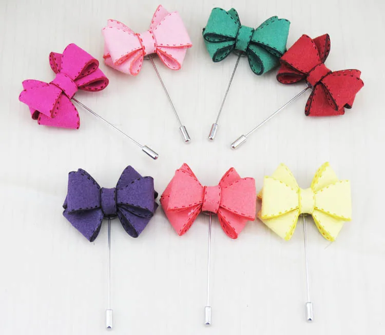 men's High-grade corsage bowknot deerskin needle Coat adornment collocation good parts Han edition brooch Seven color optional
men's High-grade corsage bowknot deerskin needle Coat adornment collocation good parts Han edition brooch Seven color optional
