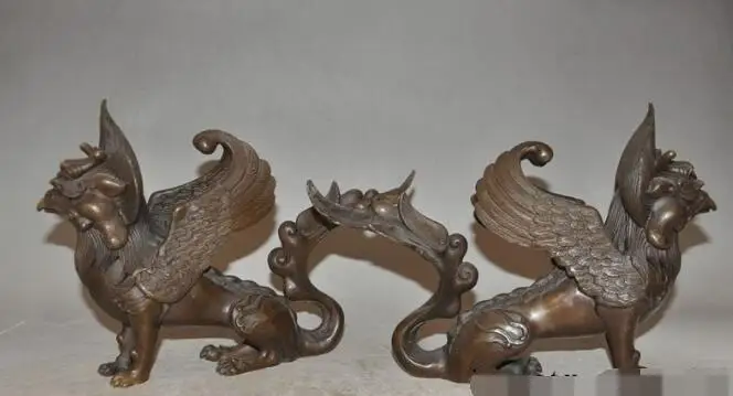S00823 10"lucky Chinese Feng Shui Bronze phoenix bird head beast body fly wing statue B0403
S00823 10"lucky Chinese Feng Shui Bronze phoenix bird head beast body fly wing statue B0403