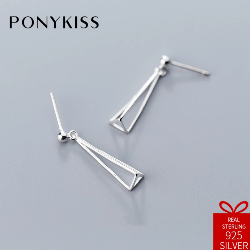 PONYKISS Trendy S925 Sterling Silver Minimalist Chic Triangle Geometric Dangle Drop Earrings Women Party Jewelry Birthday Gift
PONYKISS Trendy S925 Sterling Silver Minimalist Chic Triangle Geometric Dangle Drop Earrings Women Party Jewelry Birthday Gift