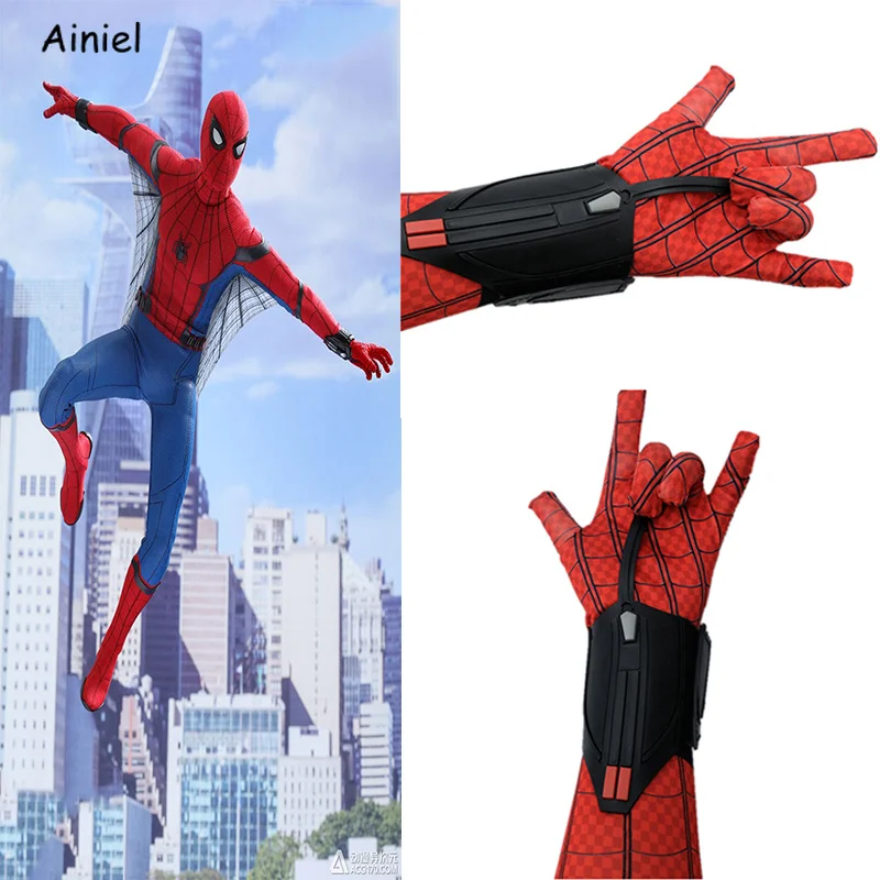 Movie Spider Man Homecoming Peter Parker Cosplay Costume Arachnoid Wrist launcher Shooter accessory Props Halloween Men Adult
Movie Spider Man Homecoming Peter Parker Cosplay Costume Arachnoid Wrist launcher Shooter accessory Props Halloween Men Adult