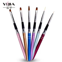 Металлизированное украшение для ногтей акриловый жидкий порошок резьба УФ гель удлинитель строитель французский цветочный Рисунок в поло...(China)