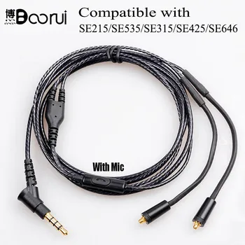 Boorui Upgrade Gold Plated MMCX Cable Detachable video Cable with mic for SE215 SE315 SE425 SE535 SE846 UE900 bass earphones
Boorui Upgrade Gold Plated MMCX Cable Detachable video Cable with mic for SE215 SE315 SE425 SE535 SE846 UE900 bass earphones