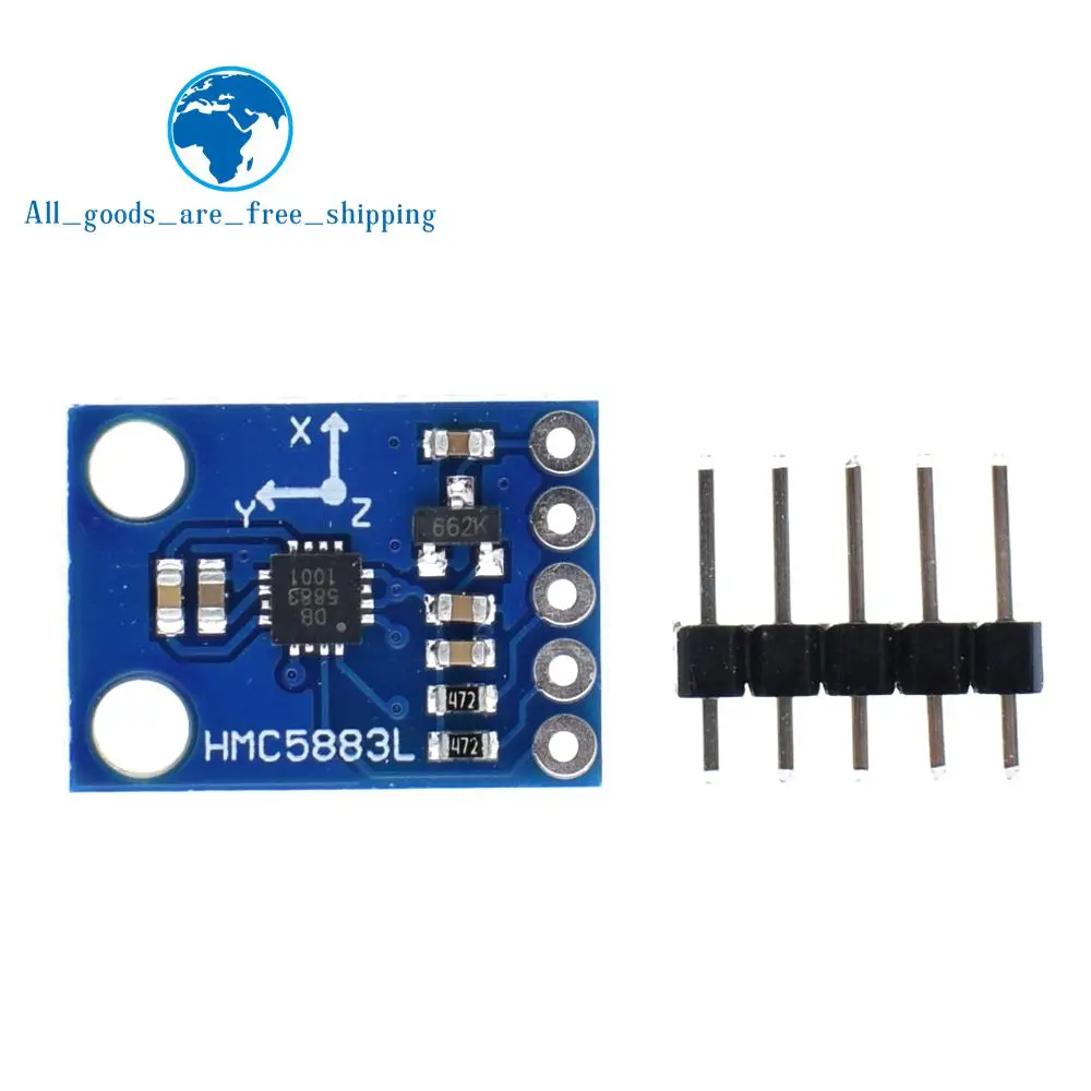 GY-273 3V-5V QMC5883L Triple Axis Compass Magnetometer Sensor Module Three Axis Magnetic Field Module For Arduino
GY-273 3V-5V QMC5883L Triple Axis Compass Magnetometer Sensor Module Three Axis Magnetic Field Module For Arduino