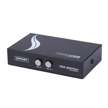 130MHz 1 to 2 Monitor Switch VGA Video Switch Splitter VGA Switcher Converter Adapter Box Connect 2 Monitors/PC to 1 Monitor
130MHz 1 to 2 Monitor Switch VGA Video Switch Splitter VGA Switcher Converter Adapter Box Connect 2 Monitors/PC to 1 Monitor