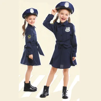 Carnival Costume for Kids Halloween Costume Girls Police Uniform Costume Blue Police Officer Cosplay Fancy dress
Carnival Costume for Kids Halloween Costume Girls Police Uniform Costume Blue Police Officer Cosplay Fancy dress