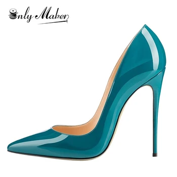 Onlymaker Women's Sexy Pointed Toe High Heels Pumps New Design Elegant Dark Green Teal Patent Leather shoes Large Big Size 5-45
Onlymaker Women's Sexy Pointed Toe High Heels Pumps New Design Elegant Dark Green Teal Patent Leather shoes Large Big Size 5-45