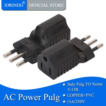 JORINDO Italy to 5-15R AC Power Adapter Italy To Nema US 5-15R US 3 Prong to Italy Travel Plug Connector Italy 3Pin USA Adapter
JORINDO Italy to 5-15R AC Power Adapter Italy To Nema US 5-15R US 3 Prong to Italy Travel Plug Connector Italy 3Pin USA Adapter