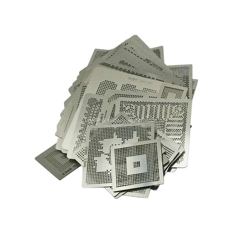 Free Shipping Direct Heat NVIDIA Video chips Stencils 43pcs for NVIDIA graphics card chips
Free Shipping Direct Heat NVIDIA Video chips Stencils 43pcs for NVIDIA graphics card chips