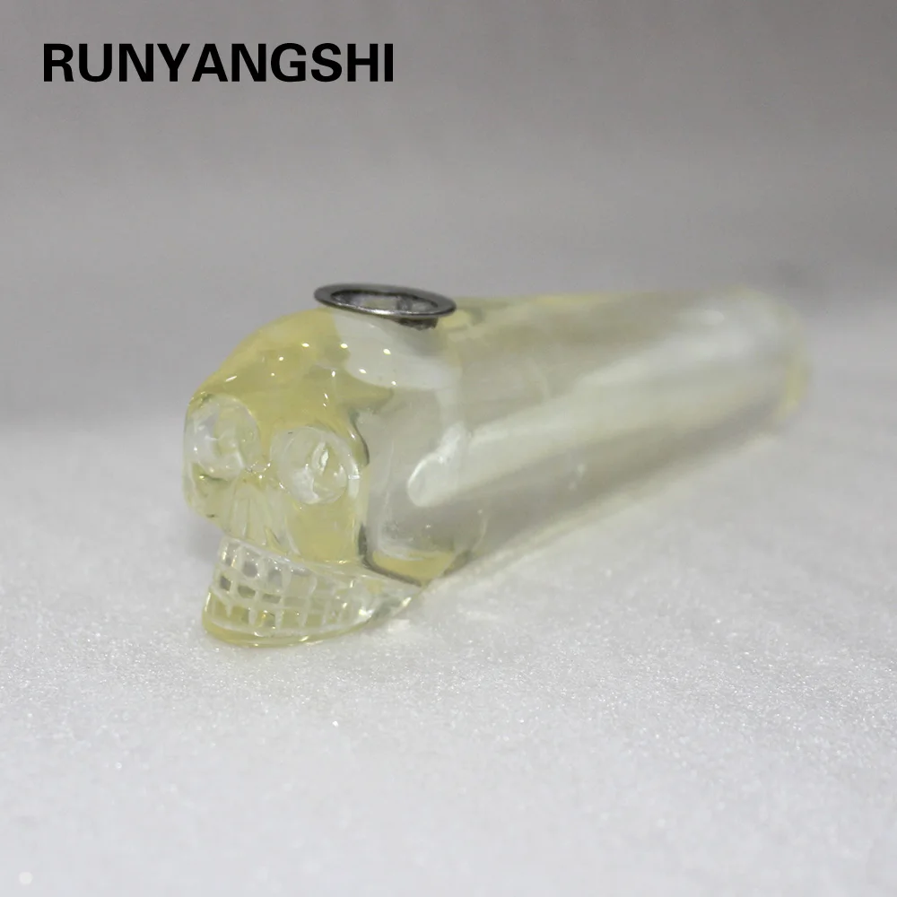 Artificial Quartz Crystal Stone Yellow Smelting Pipe Smoking Tube carving crystal skull head healing crystal pipe
Artificial Quartz Crystal Stone Yellow Smelting Pipe Smoking Tube carving crystal skull head healing crystal pipe