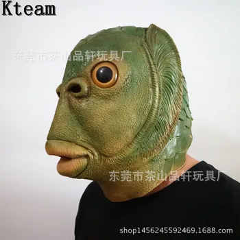 2017 Halloween Party Cosplay Funny Halloween Latex Cute Masquerade Rubber Fish Mask Scary Full Head Green Fish Head Mask Animal
2017 Halloween Party Cosplay Funny Halloween Latex Cute Masquerade Rubber Fish Mask Scary Full Head Green Fish Head Mask Animal