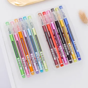12Pcs/Box 0.5mm Color Series Needle Straight Liquid Gel Fluent Color Pen Simple Style Writing High-grade Drawing Stationery
12Pcs/Box 0.5mm Color Series Needle Straight Liquid Gel Fluent Color Pen Simple Style Writing High-grade Drawing Stationery
