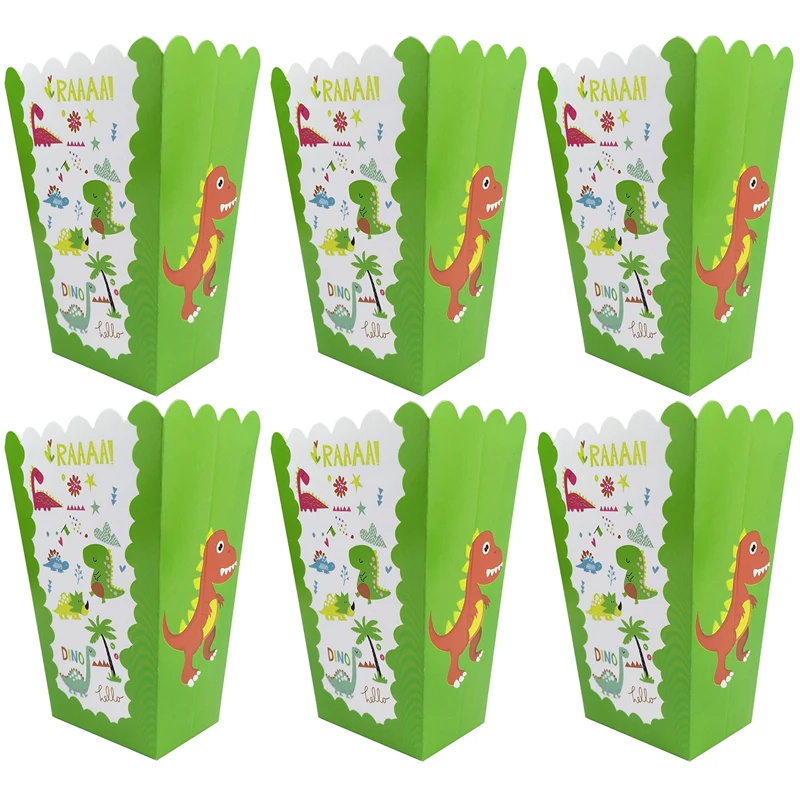 6pcs Dinosaur Popcorn Boxes Paperboard Cups Gift Box Happy Birthday Party Decorations Kids Favors Baby Shower Party Supplies
6pcs Dinosaur Popcorn Boxes Paperboard Cups Gift Box Happy Birthday Party Decorations Kids Favors Baby Shower Party Supplies
