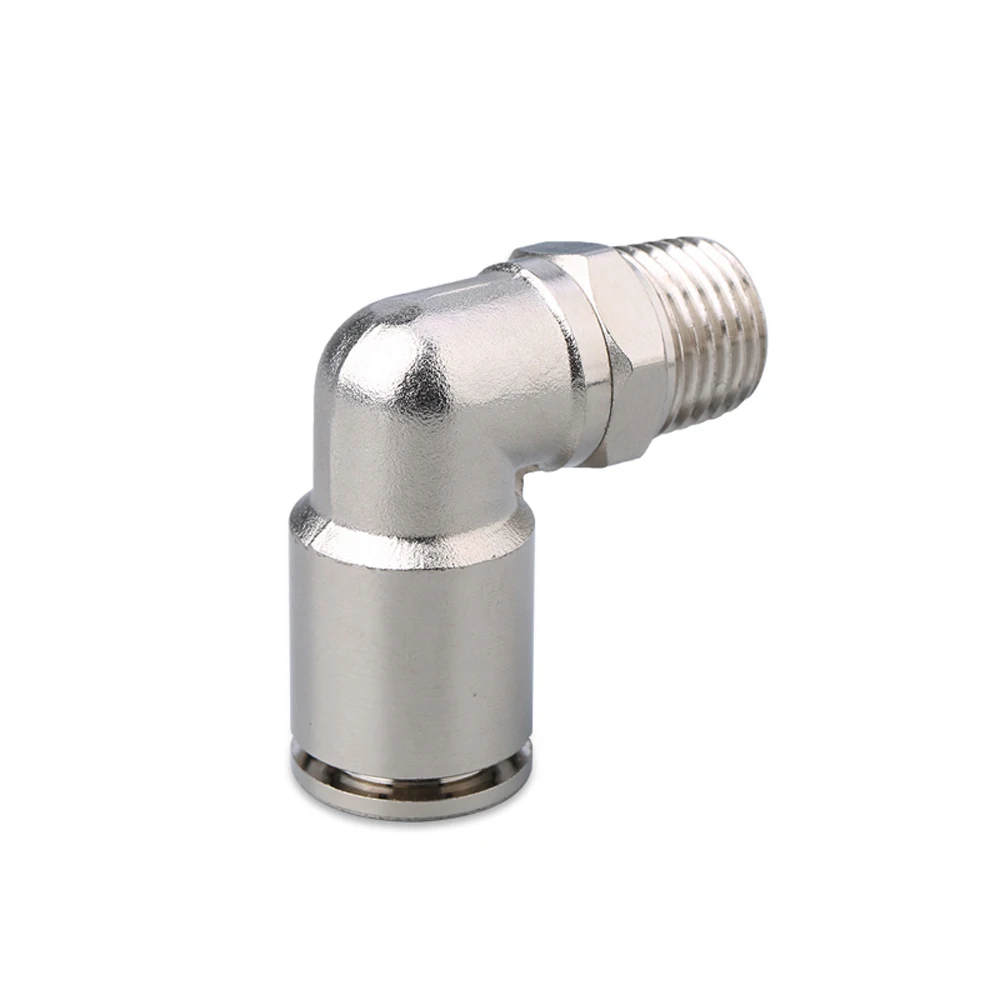 Pneumatic Connectors 1/8" 1/4" 3/8"1/2" BSPT Male Elbow Nickel Plated Brass Push In Quick Connector Release Air Fitting Plumbing
Pneumatic Connectors 1/8" 1/4" 3/8"1/2" BSPT Male Elbow Nickel Plated Brass Push In Quick Connector Release Air Fitting Plumbing