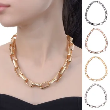 JEROLLI Punk Women Collar Choker Necklace Maxi Metal Pendants Torques Statement Necklaces Golden Silver Color
JEROLLI Punk Women Collar Choker Necklace Maxi Metal Pendants Torques Statement Necklaces Golden Silver Color