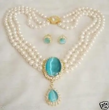 free shipping ! CharmiNg! jewelry Natural white pearl necklace opal pendant earring set (35%)
free shipping ! CharmiNg! jewelry Natural white pearl necklace opal pendant earring set (35%)