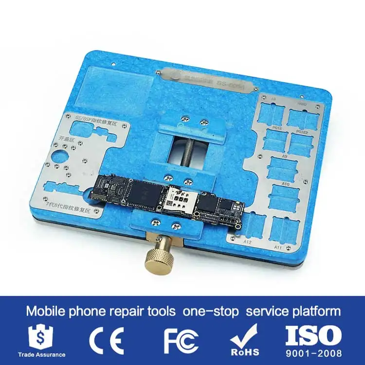 SS-601J mobiel phone Motherboard Universal fixture platform For iPhone 6/6S/7/8/X XS Fingerprint Repair PCB Holder Solder Rework
SS-601J mobiel phone Motherboard Universal fixture platform For iPhone 6/6S/7/8/X XS Fingerprint Repair PCB Holder Solder Rework