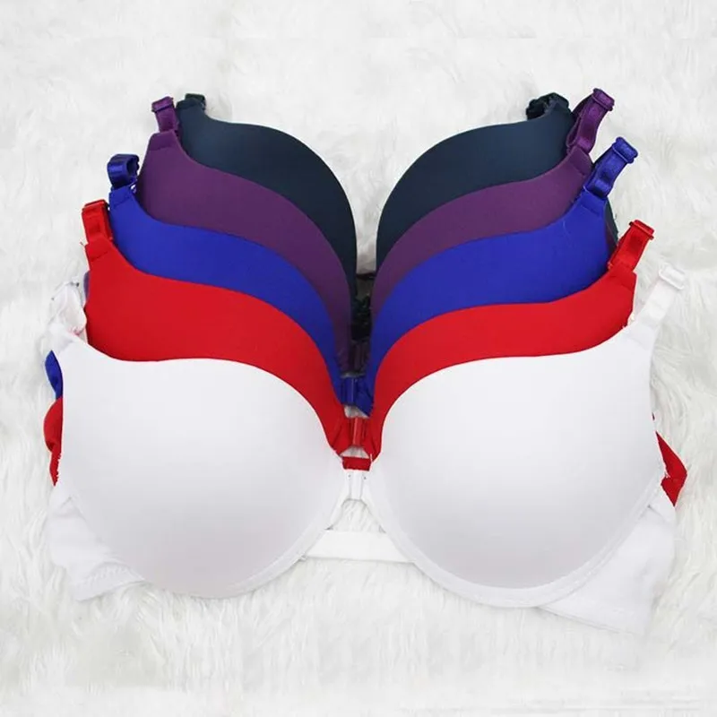 New sexy simple push-up lingerie with the front button of caramel color A B Cup fashionable women's underwear bra
New sexy simple push-up lingerie with the front button of caramel color A B Cup fashionable women's underwear bra