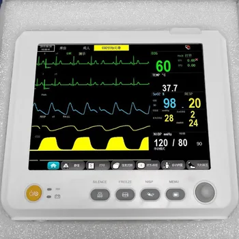MultiParameter Patient Monitor Multi parameters O2 Printer IBP Blood Pressure SPO2 Pulse Rate Temperature Respiration ICU CCU
MultiParameter Patient Monitor Multi parameters O2 Printer IBP Blood Pressure SPO2 Pulse Rate Temperature Respiration ICU CCU