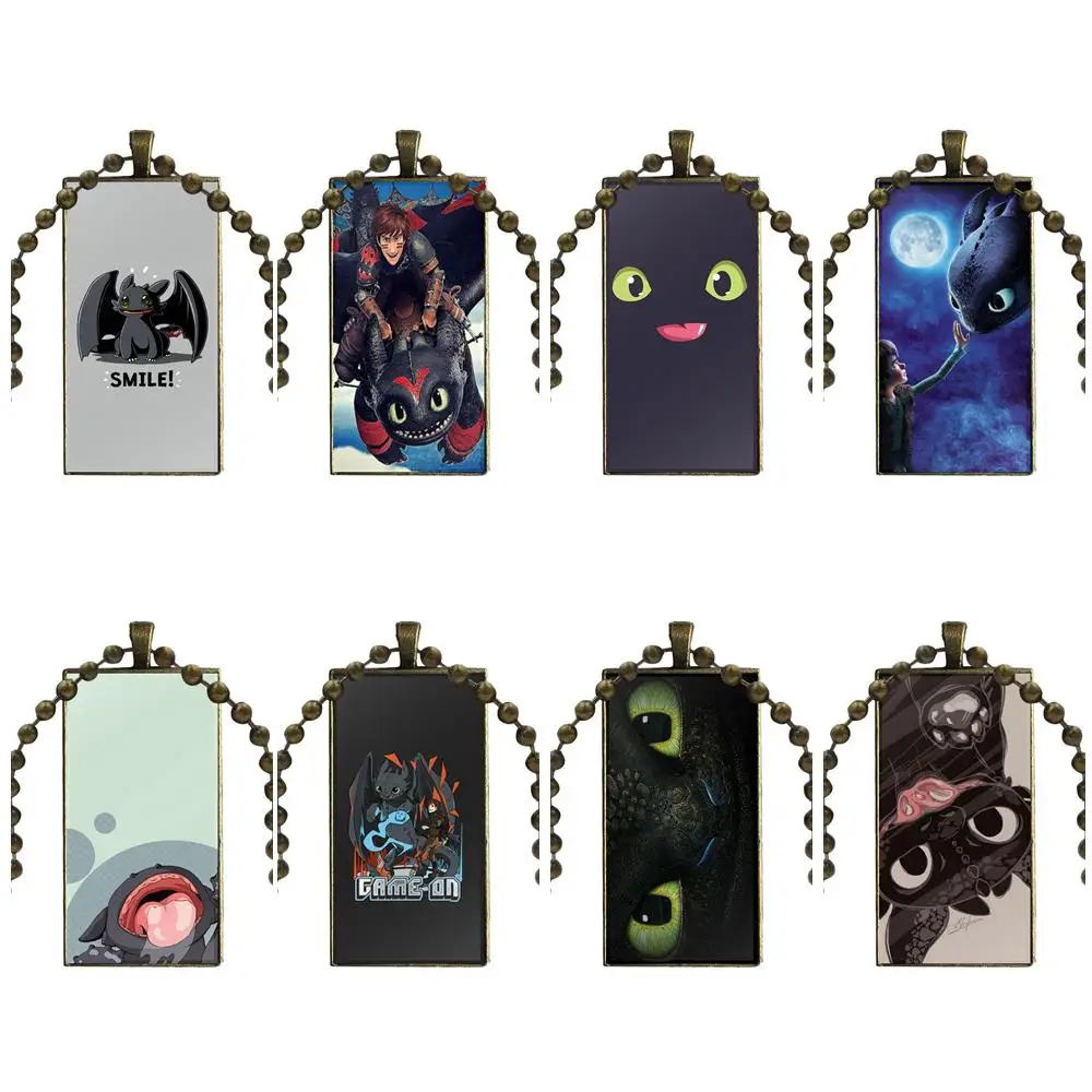 For Girls Best Gift Glass Pendant Necklace Handmade Half Pendant Rectangle Necklace Movie How To Toothless Train Your Dragon
For Girls Best Gift Glass Pendant Necklace Handmade Half Pendant Rectangle Necklace Movie How To Toothless Train Your Dragon