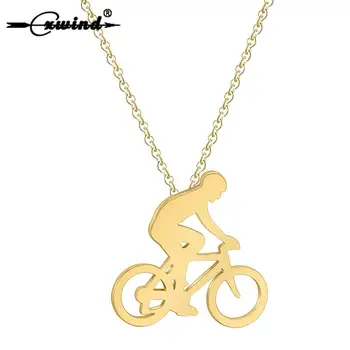 Cxwind Man's Gothic Rider Charm Bicycle Pendants & Necklaces Stainless Steel Bike Sports Pendant Necklace Chain Jewelry
Cxwind Man's Gothic Rider Charm Bicycle Pendants & Necklaces Stainless Steel Bike Sports Pendant Necklace Chain Jewelry