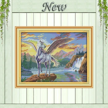 Flying horse animal Landscapes Painting Counted Printed on canvas DMC 14CT 11CT DIY Cross Stitch Needlework Kits Embroidery Sets
Flying horse animal Landscapes Painting Counted Printed on canvas DMC 14CT 11CT DIY Cross Stitch Needlework Kits Embroidery Sets