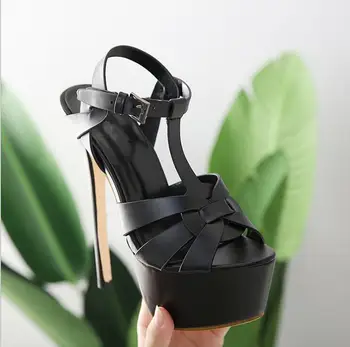 New high-heeled platform women's sandals foreign trade European and American style super high-heeled sexy Roman women's shoes
New high-heeled platform women's sandals foreign trade European and American style super high-heeled sexy Roman women's shoes