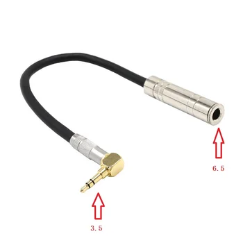 Gold-plated 90 - degree Angle 3.5 male to 6.5 female microphone Audio line Audio signal transmission line Flexible cable
Gold-plated 90 - degree Angle 3.5 male to 6.5 female microphone Audio line Audio signal transmission line Flexible cable