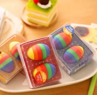 color egg eraser