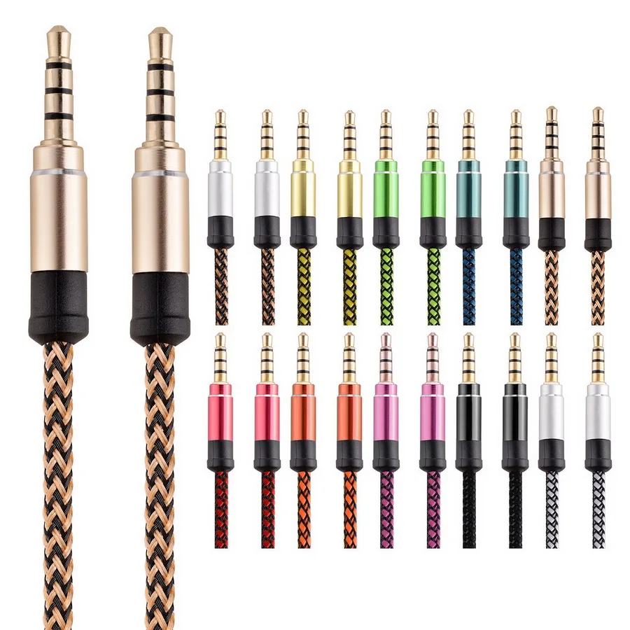 1000pcs Jack 3.5mm Audio Cable Nylon Braid 3.5mm Car AUX Cable 1.5M Headphone Extension Code for Phone MP3 Car Headset Speaker
1000pcs Jack 3.5mm Audio Cable Nylon Braid 3.5mm Car AUX Cable 1.5M Headphone Extension Code for Phone MP3 Car Headset Speaker