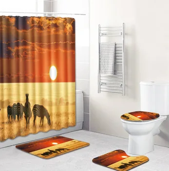 4PCS 180x180cm African American Waterproof Shower Curtain With 12 Hooks + Non-slip Toilet Seat Cover Bathroom Rugs Set Floor Mat
4PCS 180x180cm African American Waterproof Shower Curtain With 12 Hooks + Non-slip Toilet Seat Cover Bathroom Rugs Set Floor Mat