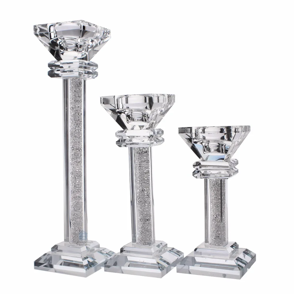 Good Quality Crystal Candle Holders With Many Small Diamonds Glass Candlestick Home Decorative Wedding New Year Party Decoration
Good Quality Crystal Candle Holders With Many Small Diamonds Glass Candlestick Home Decorative Wedding New Year Party Decoration