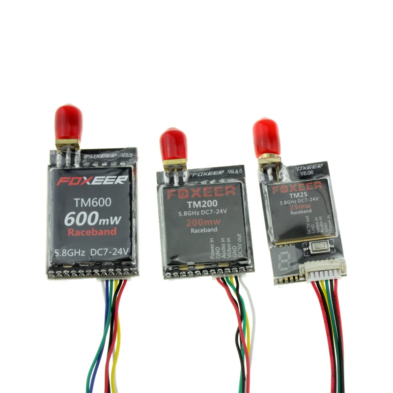 Новый Foxeer Raceband TM25 TM200 TM600 5 8G 40CH 25MW 200MW 600MW беспроводной аудио видео передатчик TX для
