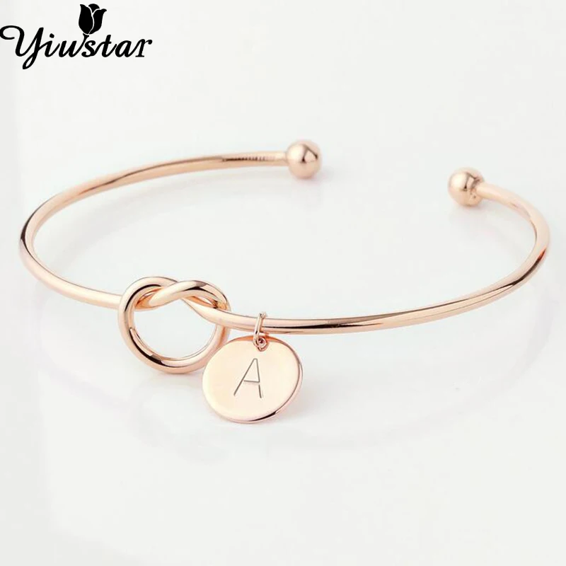 Yiustar A-Z Knot Initial Bracelet for Women Girls Charming Chain Letter Personalized Knot Initial Bracelet Jewelry Wedding Party
Yiustar A-Z Knot Initial Bracelet for Women Girls Charming Chain Letter Personalized Knot Initial Bracelet Jewelry Wedding Party