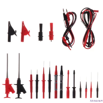 22pcs Multimeter Car Test Accessory Set 4mm Lead Cable Alligator Clips Probe Kit-43#
22pcs Multimeter Car Test Accessory Set 4mm Lead Cable Alligator Clips Probe Kit-43#