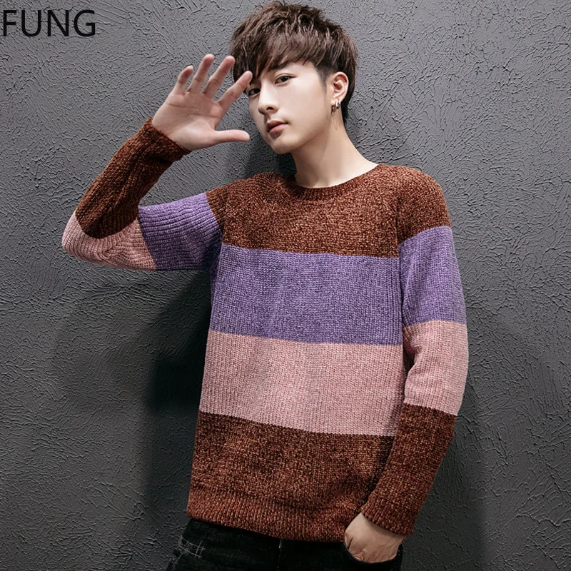 FUNG Men's Sweater 2018 New Fashion solid color round-necked knitted men's clothing Pullover Sweater Men
FUNG Men's Sweater 2018 New Fashion solid color round-necked knitted men's clothing Pullover Sweater Men
