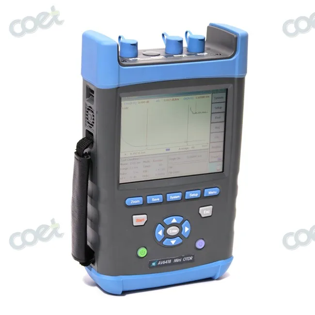 FTTH Fiber Optical OTDR AV6418 1310/1550nm 45/43dB OTDR Tester Fiber Optic GPON OTDR with OPM/ VFL
FTTH Fiber Optical OTDR AV6418 1310/1550nm 45/43dB OTDR Tester Fiber Optic GPON OTDR with OPM/ VFL