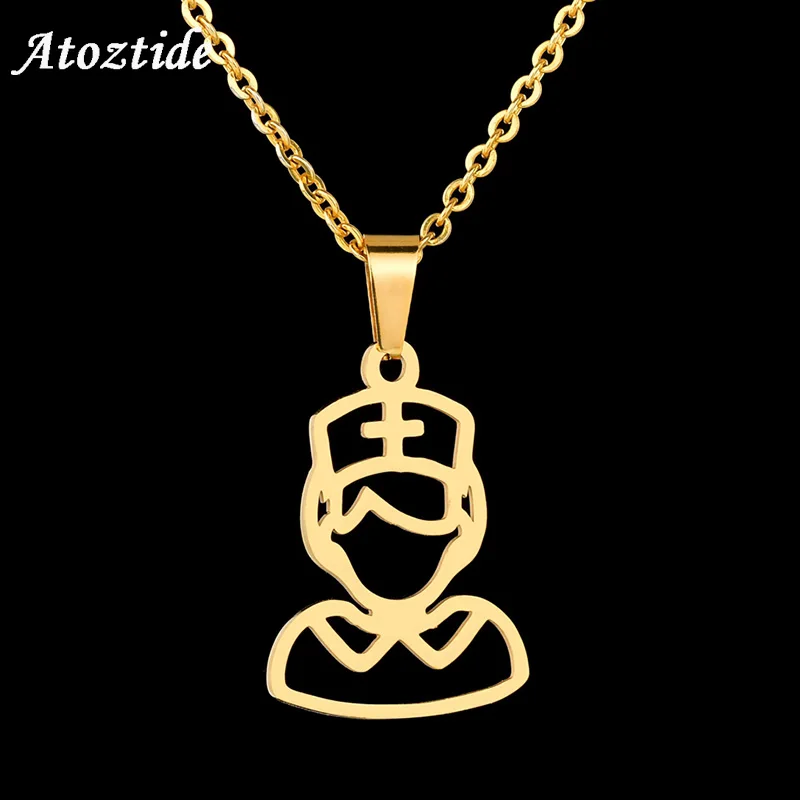 Atoztide Minimalist Hollow Nurse Necklace Pendant For Women Simple Gold Silver Medical Clavicular Chain Friendship Gift
Atoztide Minimalist Hollow Nurse Necklace Pendant For Women Simple Gold Silver Medical Clavicular Chain Friendship Gift