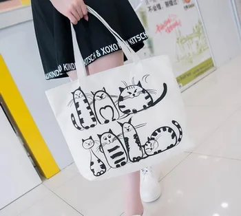 by dhl or ems 100pcs 2018 Cartoon Cats Printed Beach Zipper Bag Bolsa Feminina Canvas Tote Shopping Handbags
by dhl or ems 100pcs 2018 Cartoon Cats Printed Beach Zipper Bag Bolsa Feminina Canvas Tote Shopping Handbags