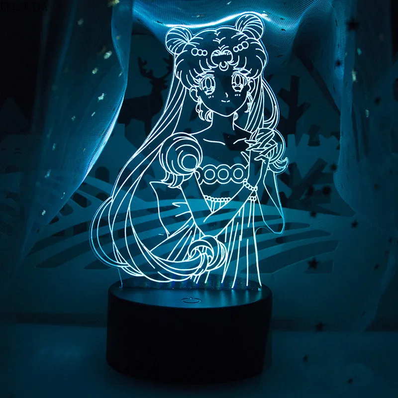 Sailor Moon Tsukino Usagi Transform Beauty Anime Action Figure Printed Acrylic LED Night Light Decoration Gift Color Changeable
Sailor Moon Tsukino Usagi Transform Beauty Anime Action Figure Printed Acrylic LED Night Light Decoration Gift Color Changeable