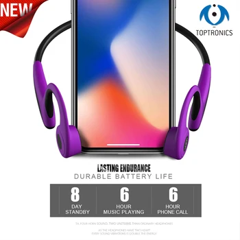 Toptronics Newest Bone Conduction Headset Bluetooth 5.0 music call sports headset rear-mounted sports headset wireless earphone
Toptronics Newest Bone Conduction Headset Bluetooth 5.0 music call sports headset rear-mounted sports headset wireless earphone