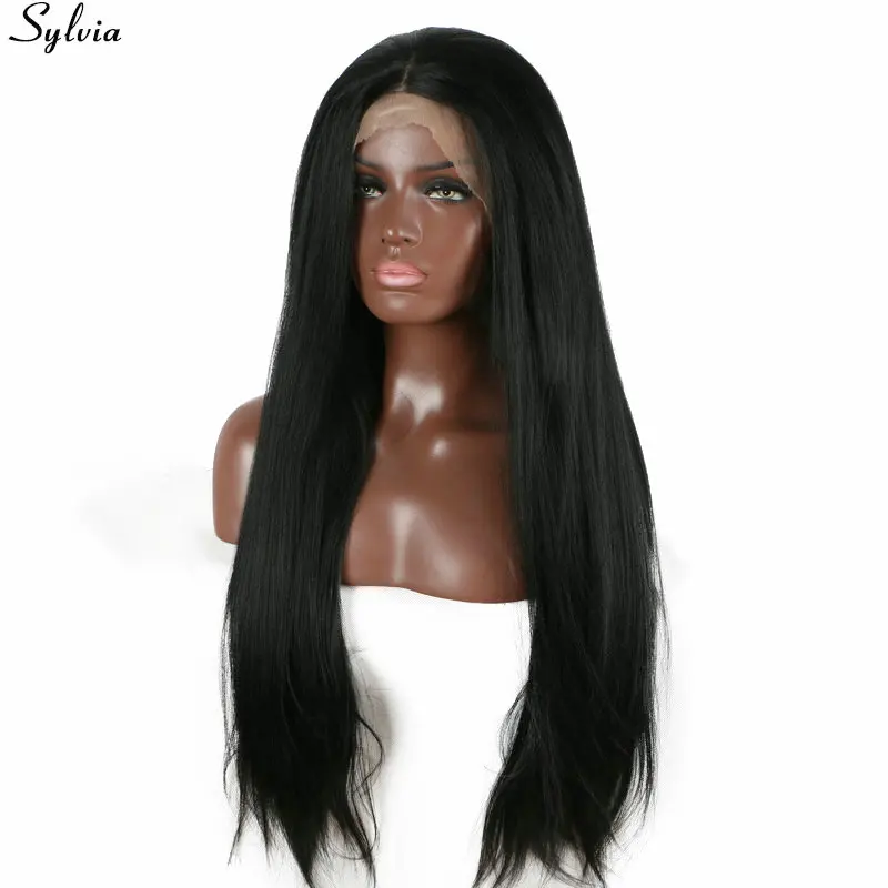 Sylvia 1B Black Long Yaki Straight Synthetic Lace Front Wig for Black Women Glueless Heat Resistant Fiber Hair Wigs Middle Parts
Sylvia 1B Black Long Yaki Straight Synthetic Lace Front Wig for Black Women Glueless Heat Resistant Fiber Hair Wigs Middle Parts