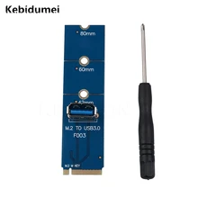 Kebidumei ngff m.2 para usb3.0 adaptador m2 para usb3.0 para pcie pci-e riser cartão para bitcoin litecoin máquina de mineração(China)