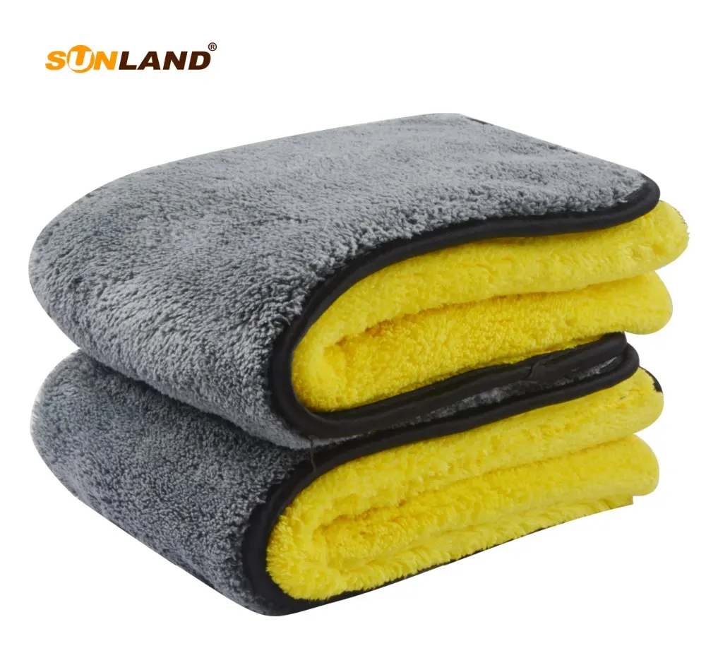 Sinland 1000gsm Plush Microfiber Car Towel Double Side High Quality Micro Fiber Car Cleaning Dying Towel 40x40cm 2 Pack Hot Sale
Sinland 1000gsm Plush Microfiber Car Towel Double Side High Quality Micro Fiber Car Cleaning Dying Towel 40x40cm 2 Pack Hot Sale