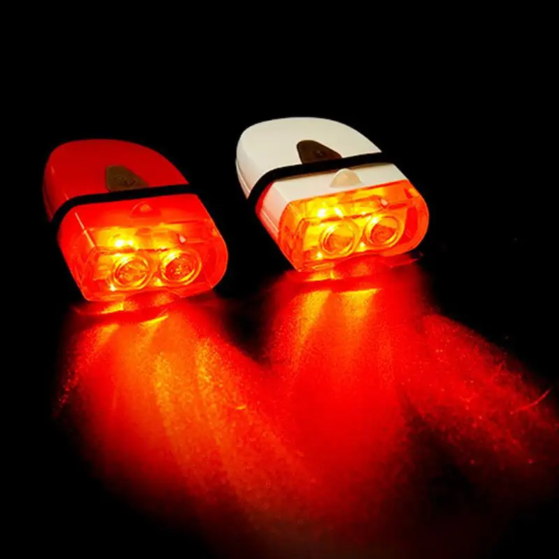 Сверхлегкий USB Перезаряжаемый задний фонарь на руль для велосипеда
